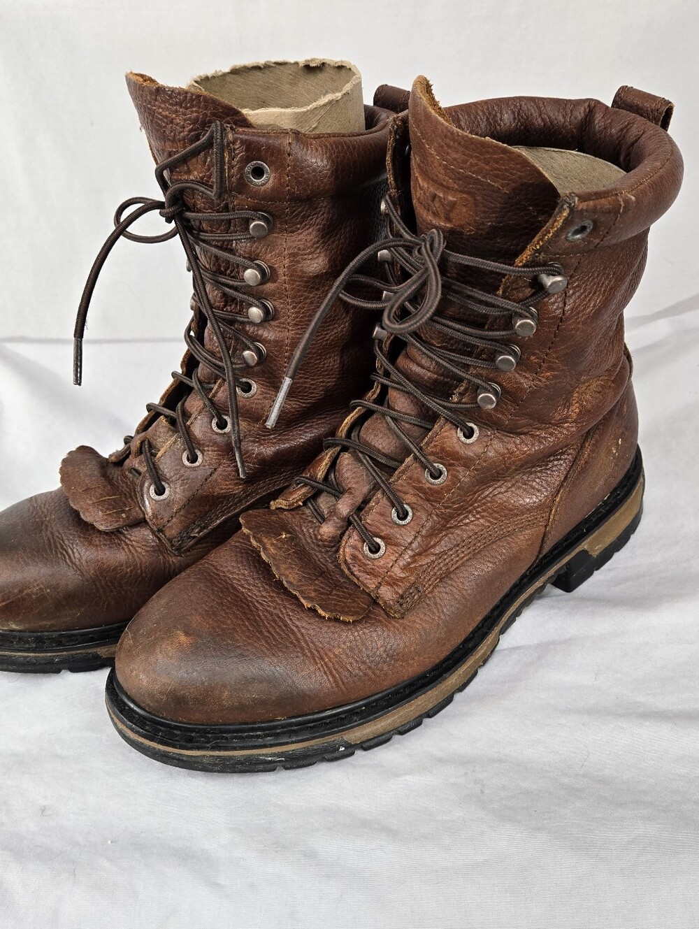 ROCKY Tan Rider 9” WATERPROOF BOOTS #2723 Mens Size 10.5 W  Rider Comfort SYSTEM